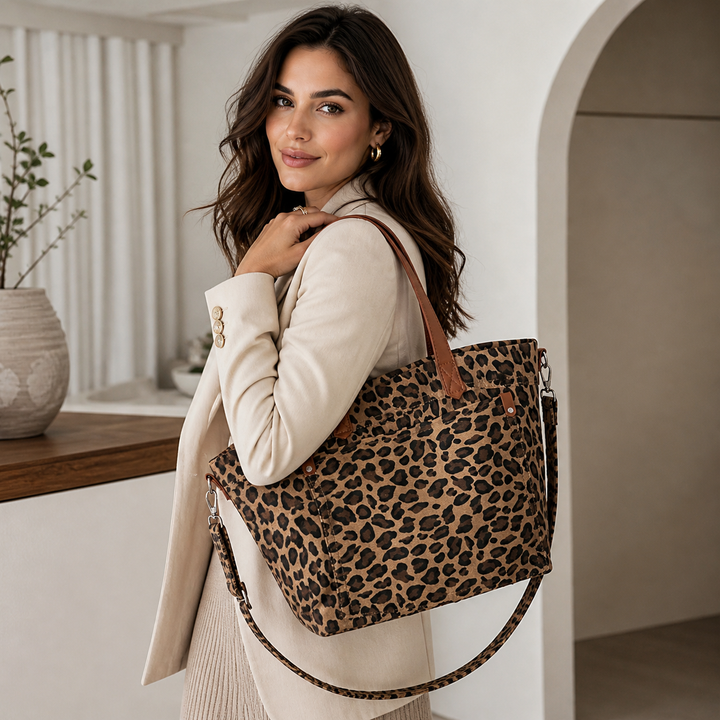 Leopard Tote Bag for Chic Everyday Carry Bag