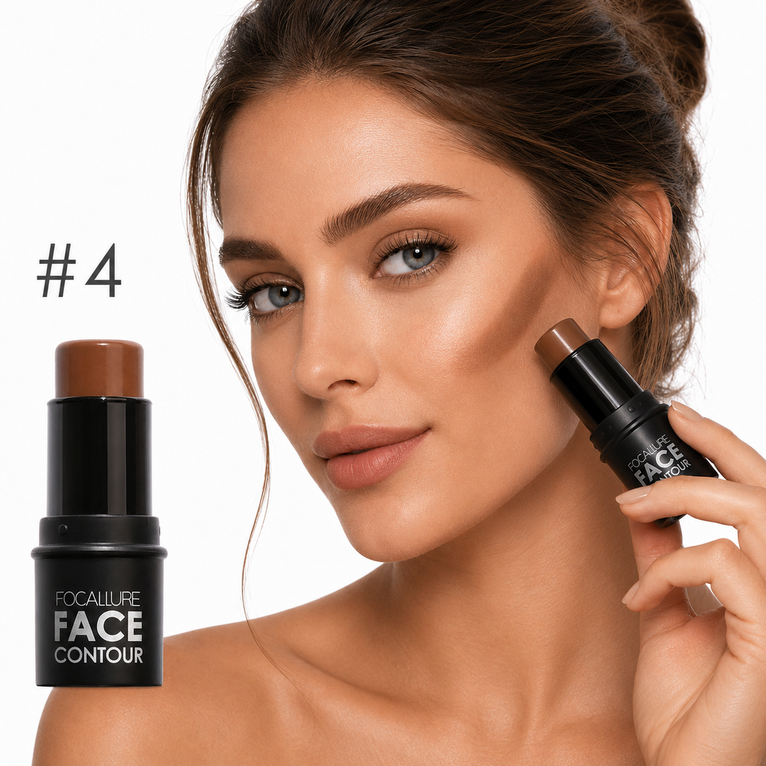 Face contour stick duo for daily makeup routines, offering focused application on areas that need shape and highlight at home