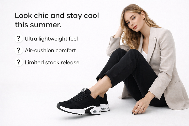 women leisure sports shoes woven upper airflow design daily wear