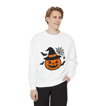 Cozy Halloween Pumpkin Sweatshirt – Unisex Fall Style