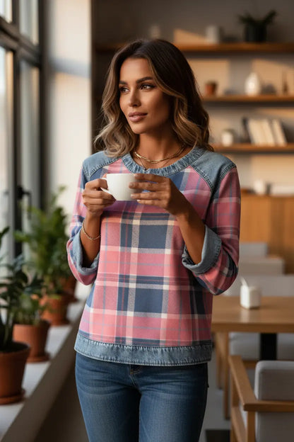 long sleeve sweatshirt women relaxed silhouette modern look