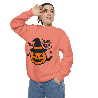 Cozy Halloween Pumpkin Sweatshirt – Unisex Fall Style