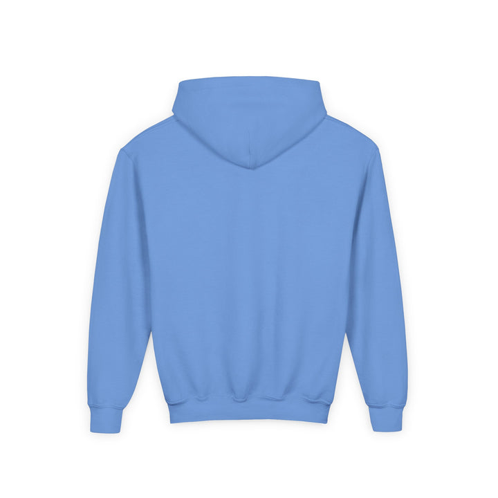 Blue hoodie on a white background