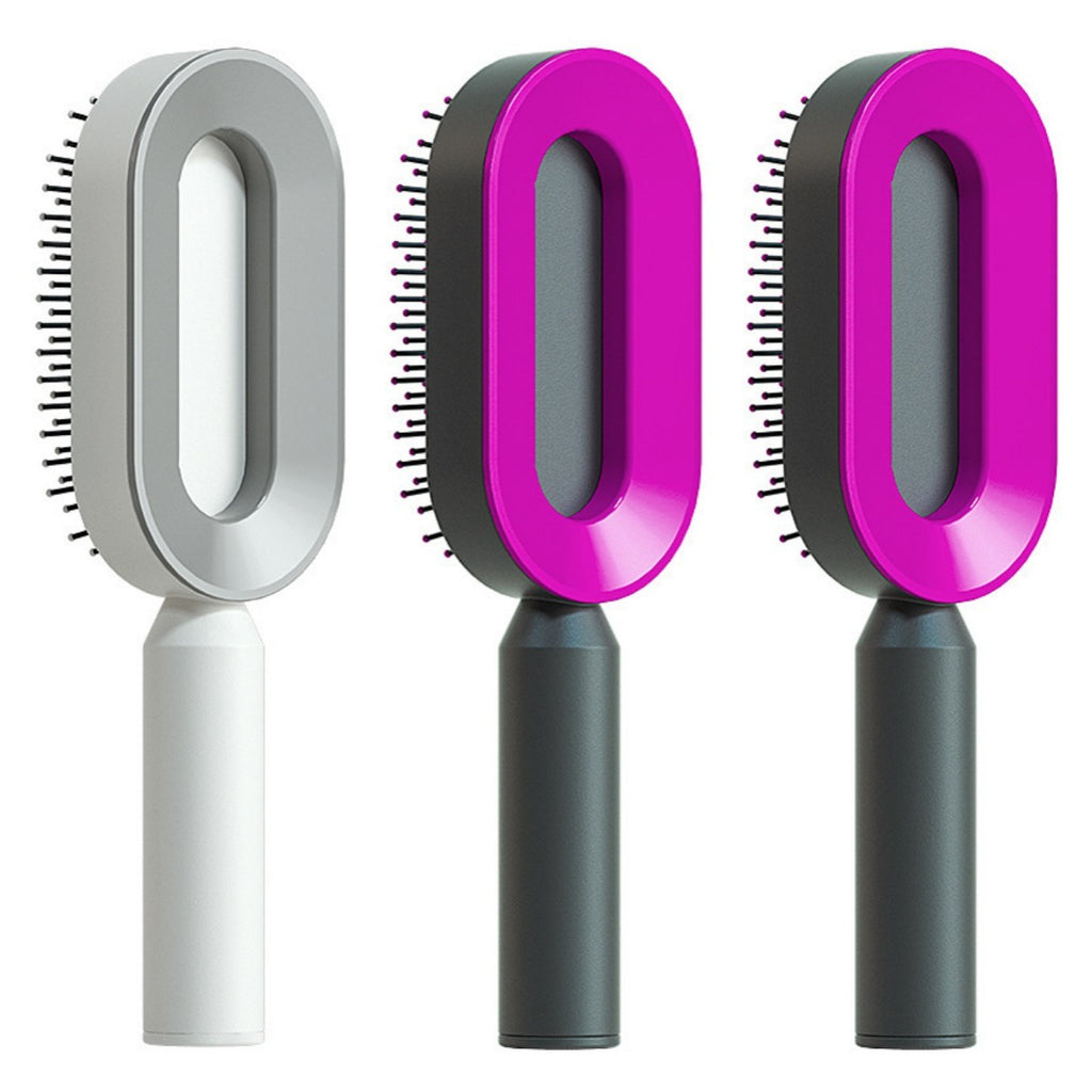 Self Cleaning Hair Brush – Detangle & Shine