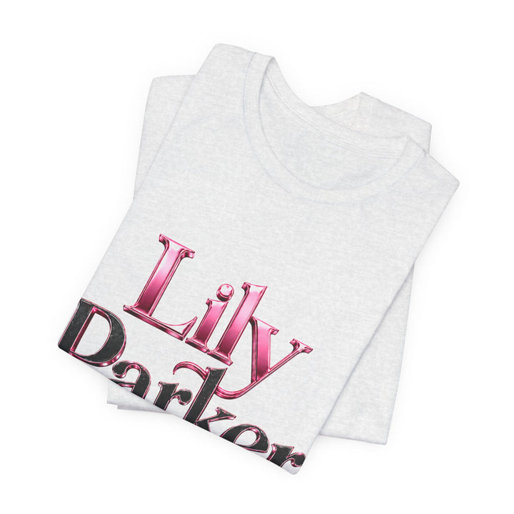 White Lily Parker t shirt shown from front angle on clean background