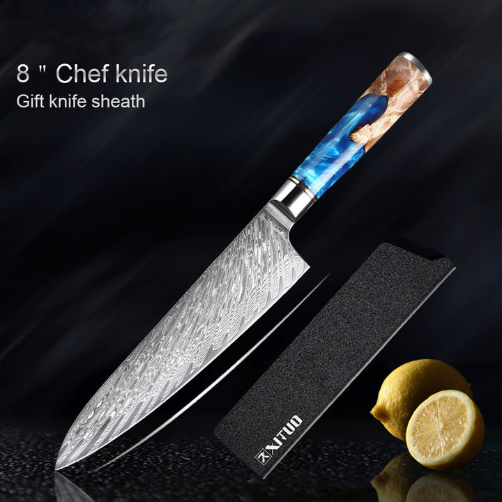Professional Kitchen Knife Set Stainless Steel Chef Knives