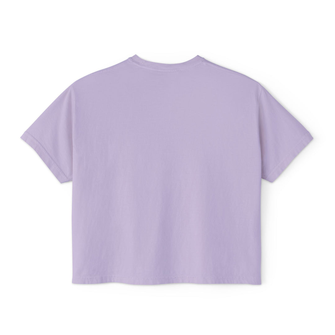 Butterfly Floral Women’s Boxy Tee – Vintage Style