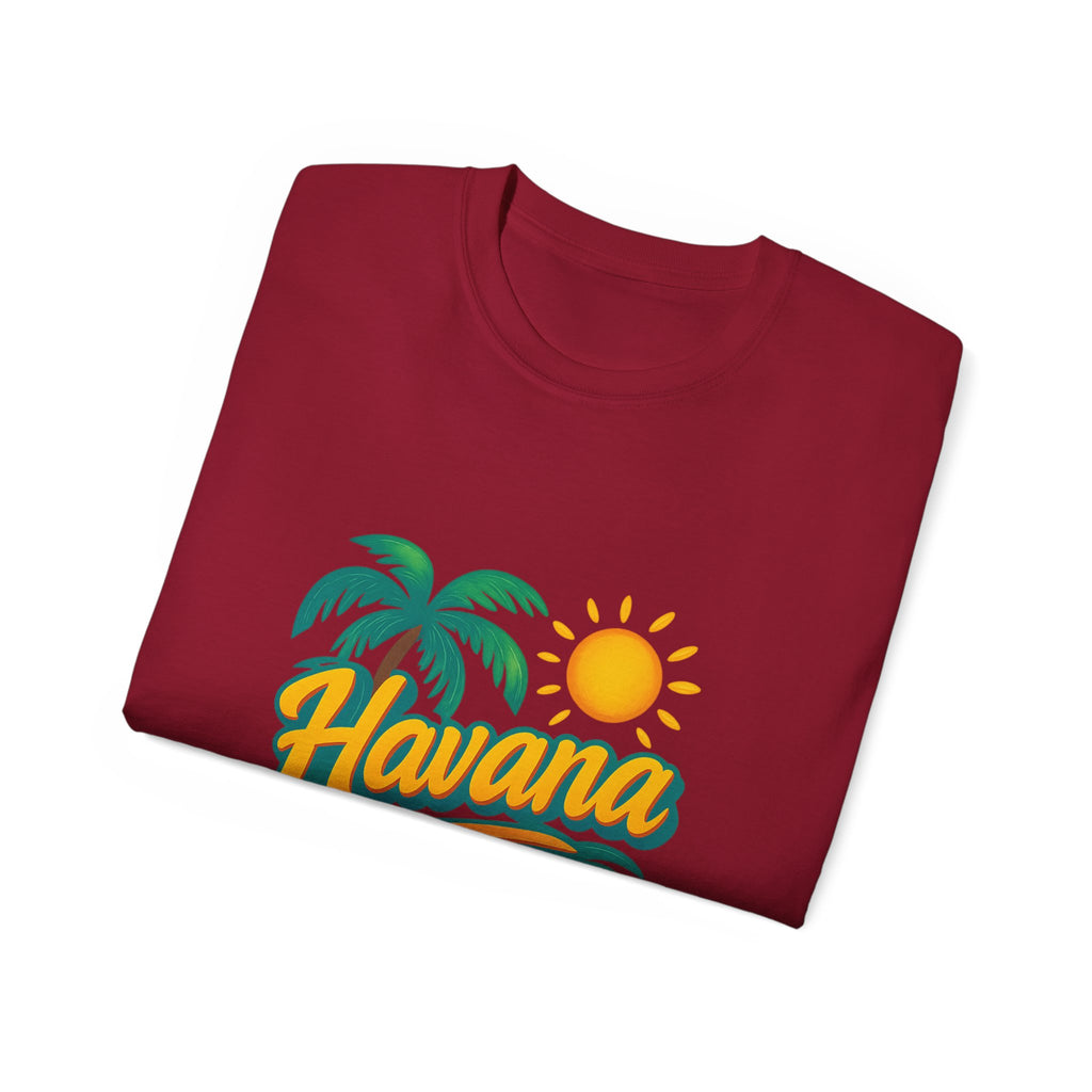 Sunset Escape: Havana Tropical Vibe Tee  Unisex Summer Shirt