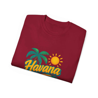 Sunset Escape: Havana Tropical Vibe Tee  Unisex Summer Shirt