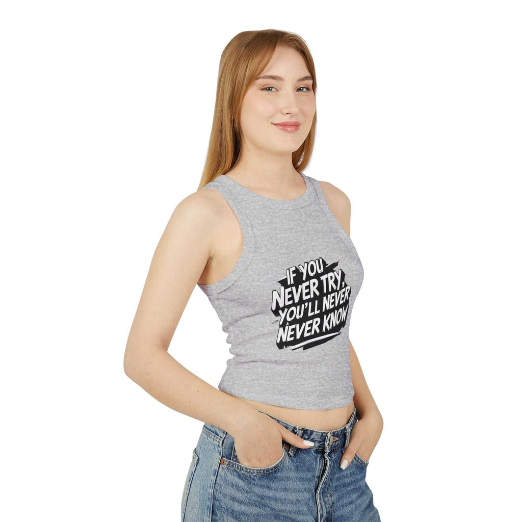 Motivational Racer Tank for Women – Inspiring Workout Wear