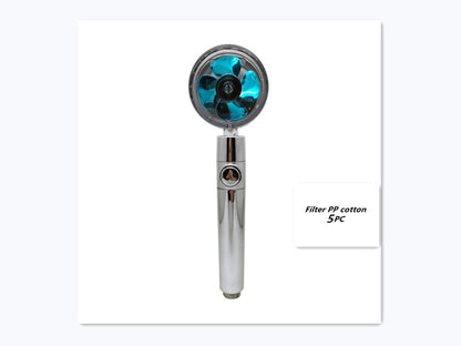 Propeller Driven Shower Head – Turbo Pressure, Save