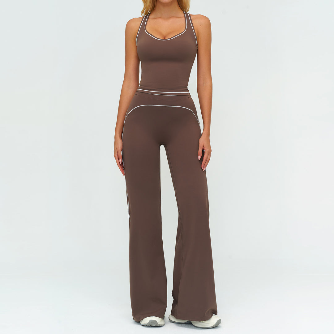 summer women yoga workout outfit breathable gym training clothing