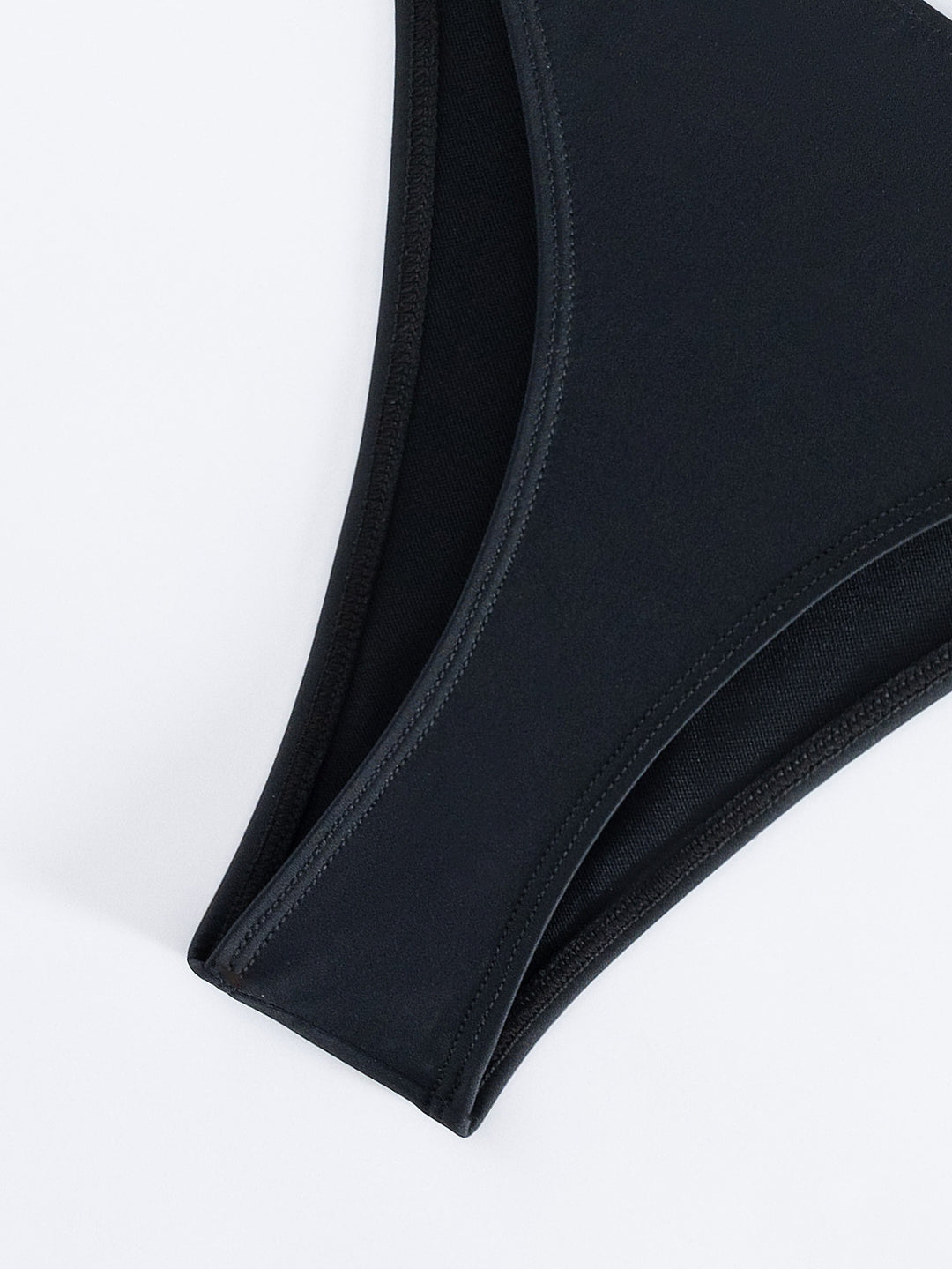 sexy one piece swimsuit smooth fabric fitted silhouette summer swimwear
