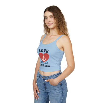 Love and Sea Tank Top – Cute Spaghetti Strap Summer Shirt
