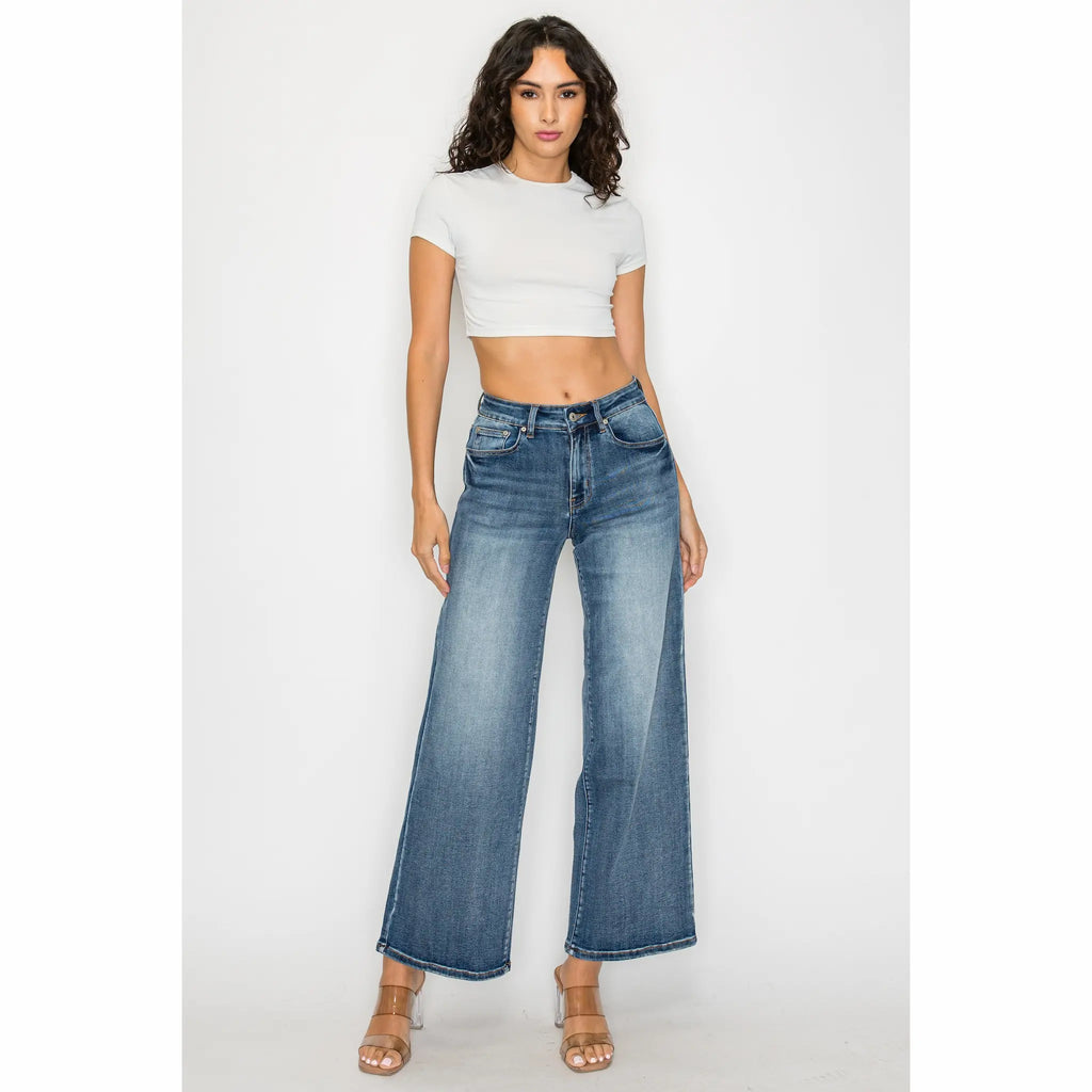 Plus Size Women's Flare Jeans - Sculpted Silhouette