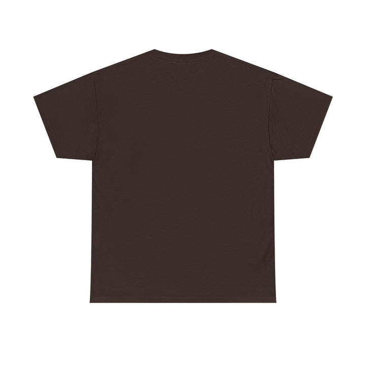 Plain brown t-shirt on a white background