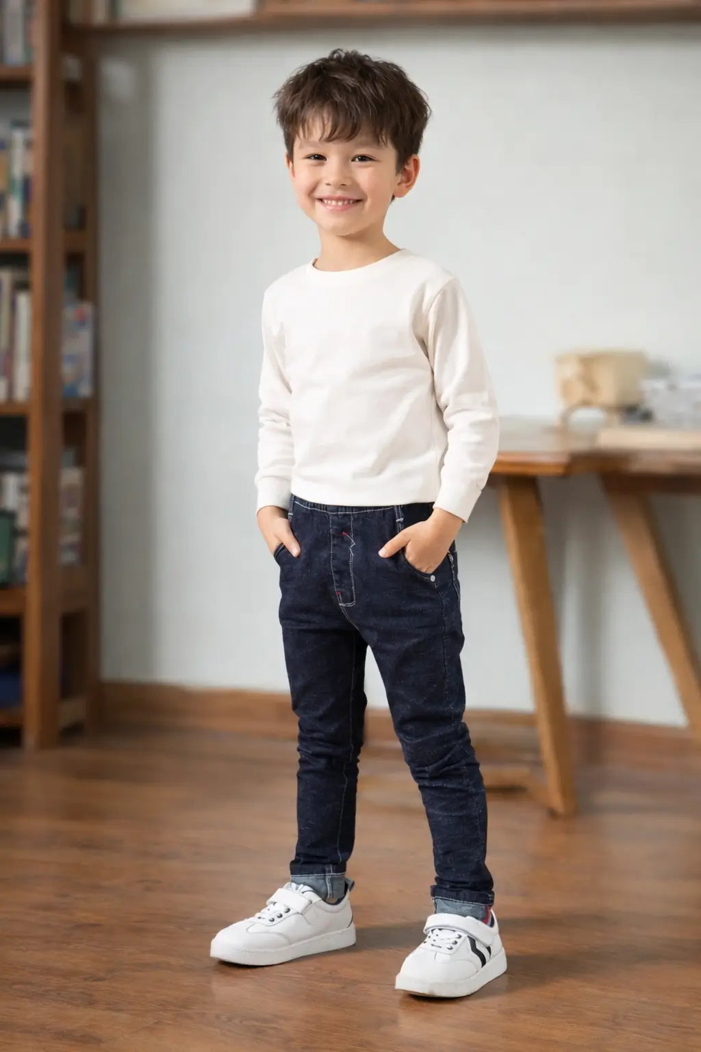 Boys Fleece Jeans - Thick Warm Winter Denim Wear