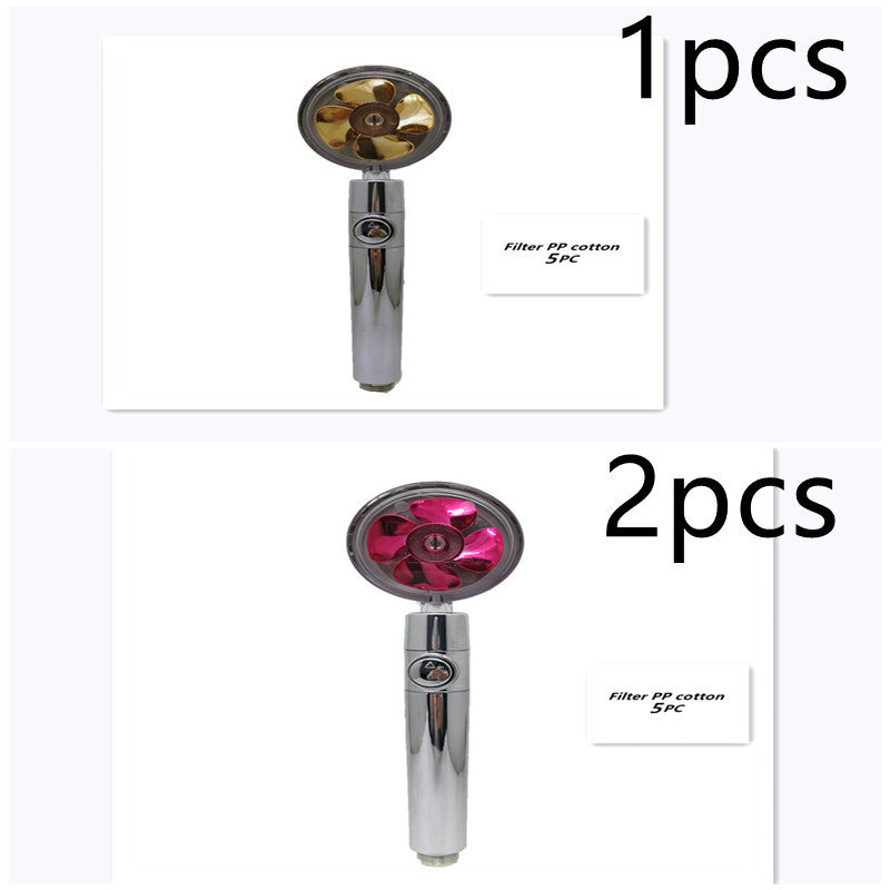 Propeller Driven Shower Head – Turbo Pressure, Save