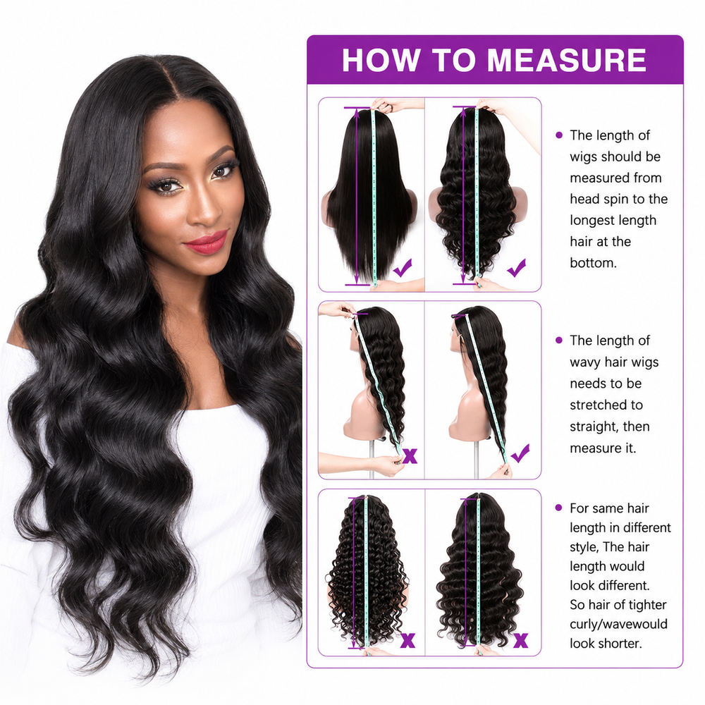 Natural black body wave human hair bundles showing double machine wefts, aligned cuticles, fuller ends, and a natural finish.