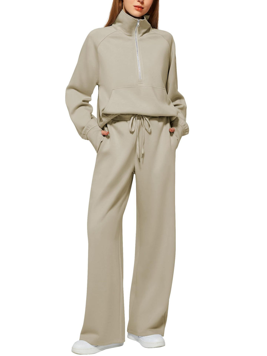 Women’s Half Zip Tracksuit Set for Effortless Comfort