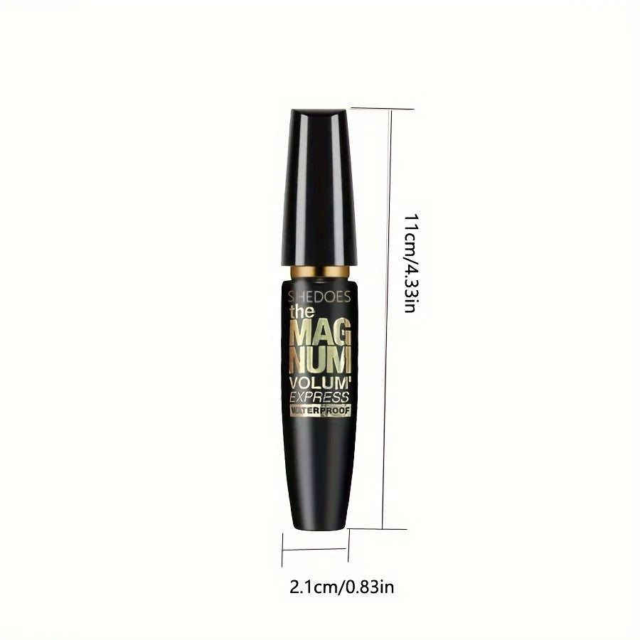 4D Black Mascara – Fiber Brush for Thick, Long Lashes