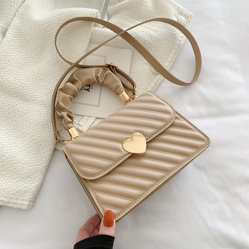 Women’s Chain Shoulder Bag – Love Metal