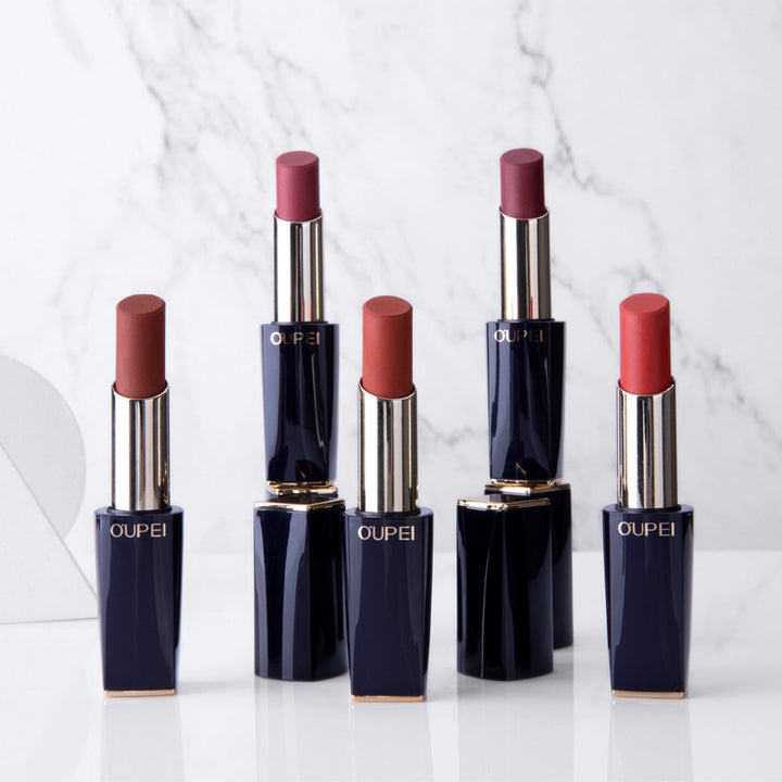 Womens lipstick with moisturizing support for easy lip makeup and polished beauty looks