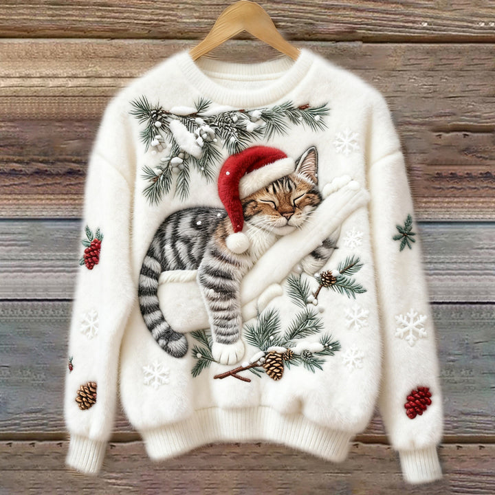 Christmas Sweatshirt Womens - 3D Flannel Cozy Gift Idea