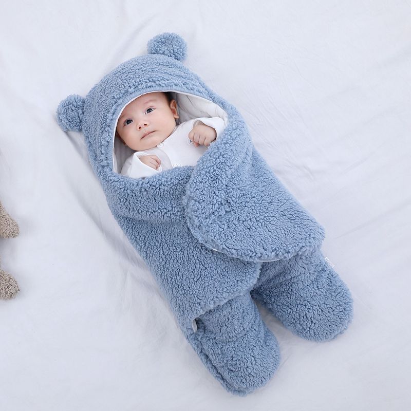 Baby Sleeping Bag Newborn Winter Warm Cotton Swaddle