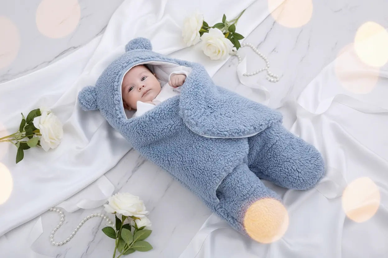 newborn winter swaddle large size extended use demonstration