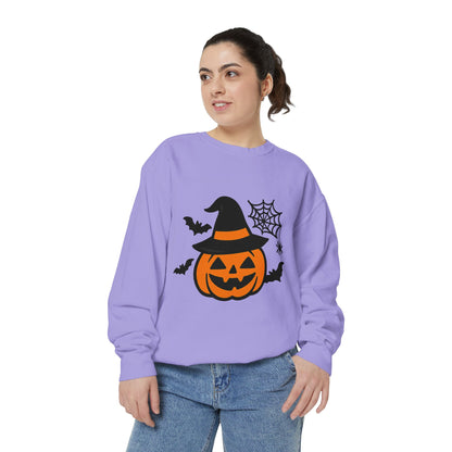Cozy Halloween Pumpkin Sweatshirt – Unisex Fall Style