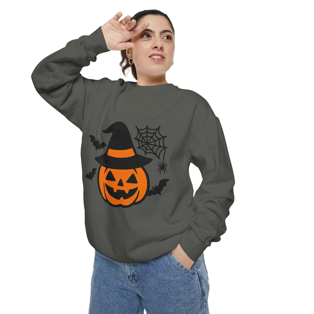 Cozy Halloween Pumpkin Sweatshirt – Unisex Fall Style