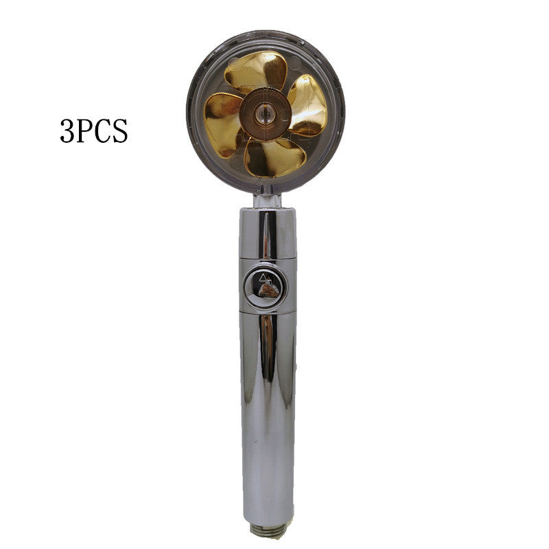 Propeller Driven Shower Head – Turbo Pressure, Save
