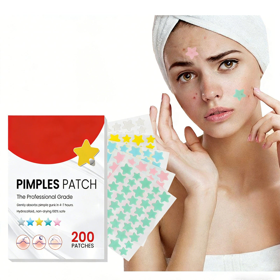 Repair Acne Patch box with 200 patches clean skincare packaging