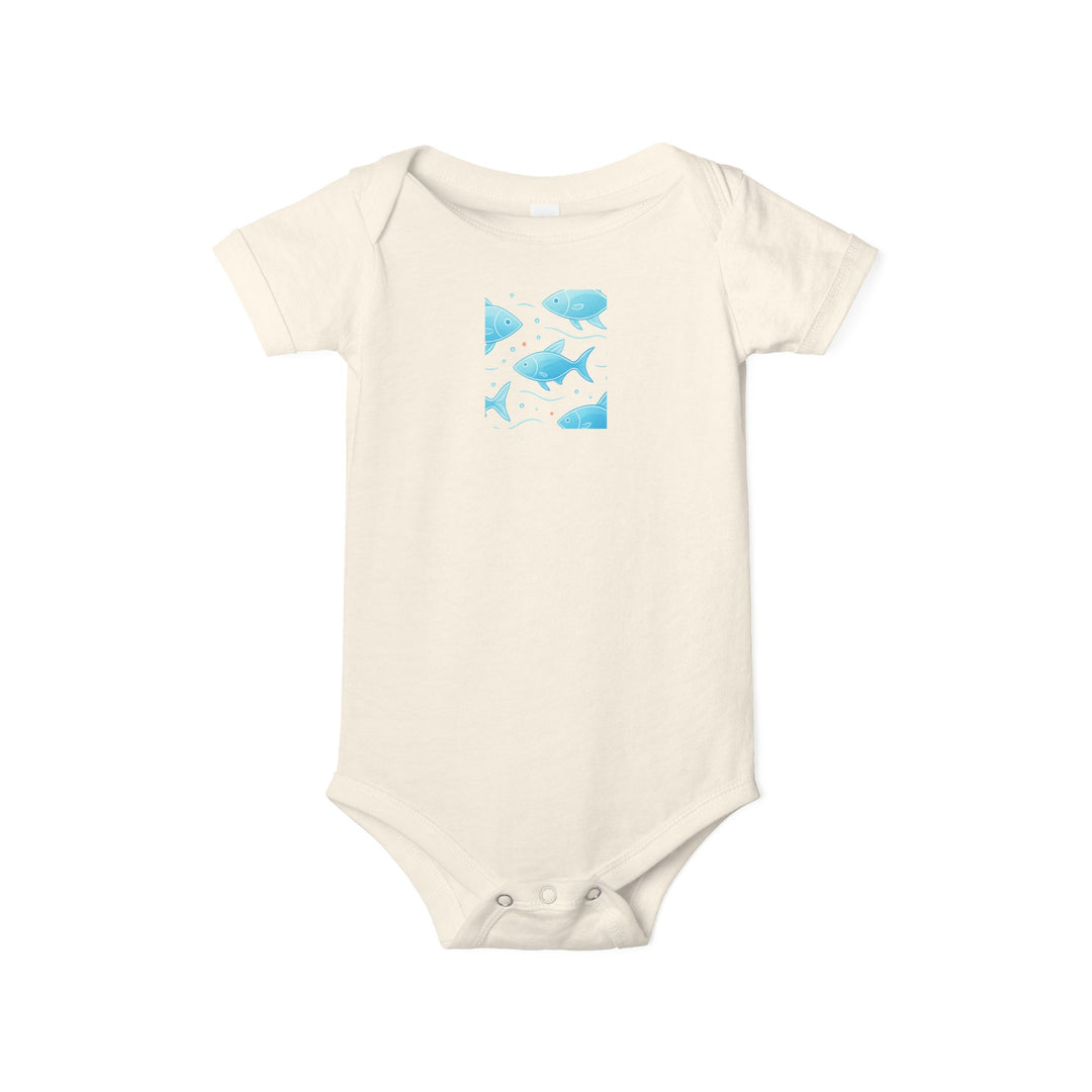 Baby Bodysuit – Ocean Style, Soft Airlume Cotton