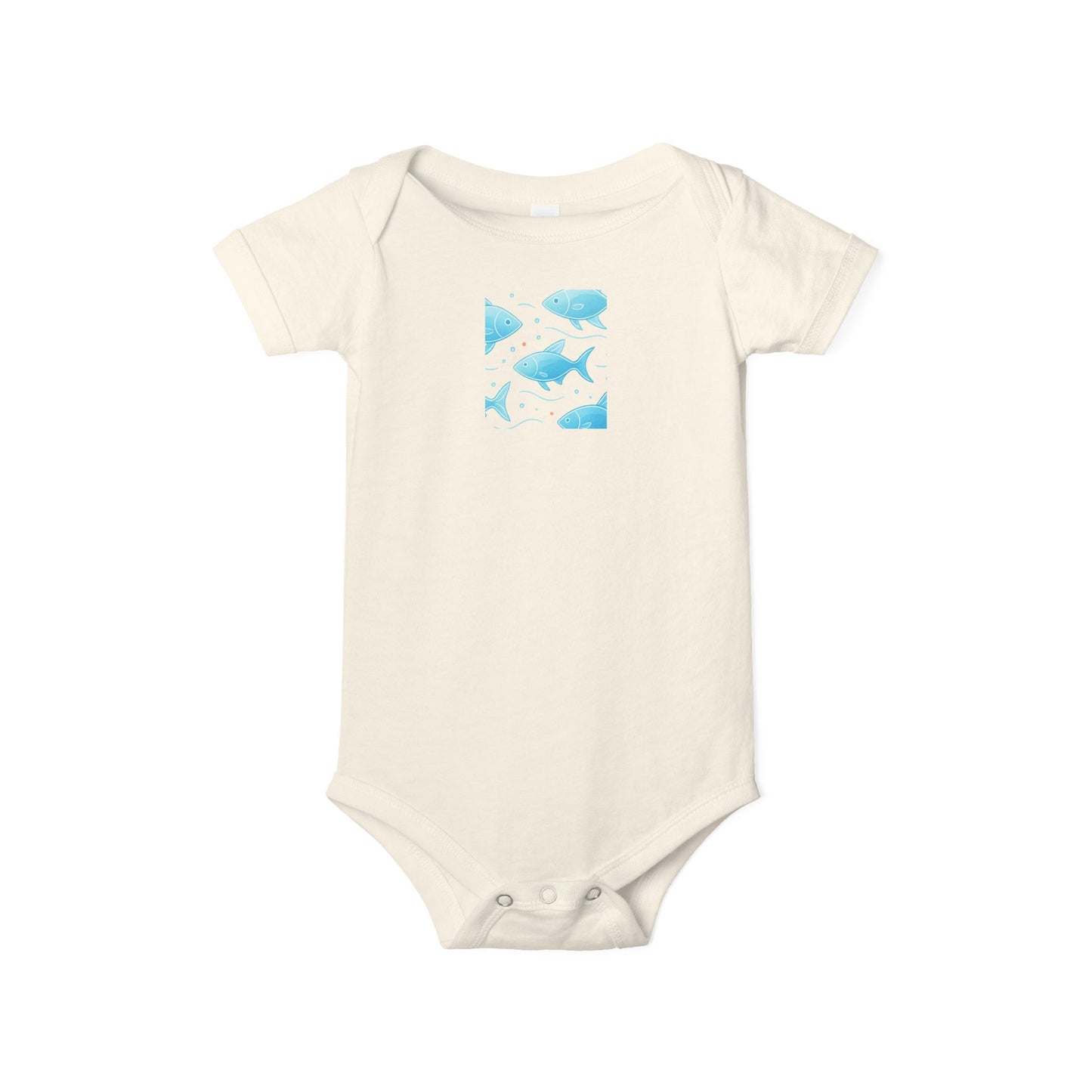 Baby Bodysuit – Ocean Style, Soft Airlume Cotton