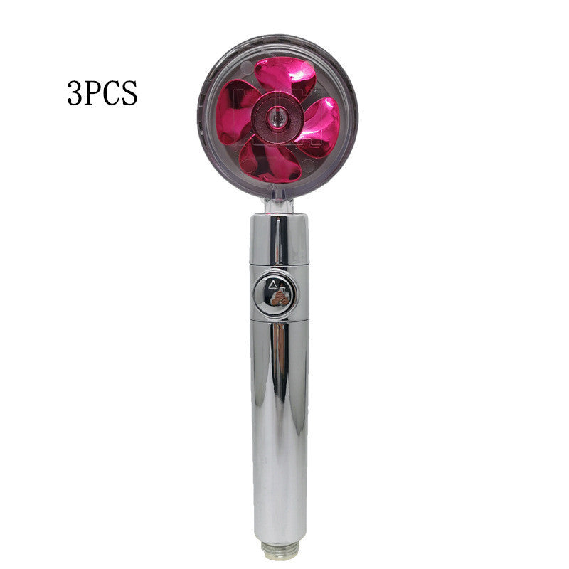 Propeller Driven Shower Head – Turbo Pressure, Save