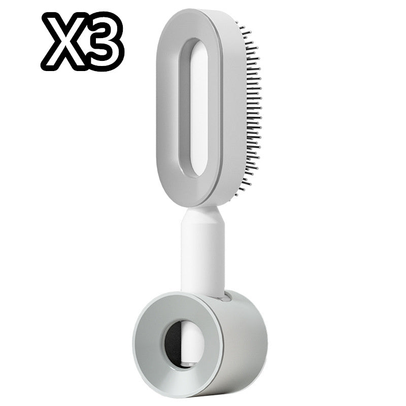 Self Cleaning Hair Brush – Detangle &amp; Shine