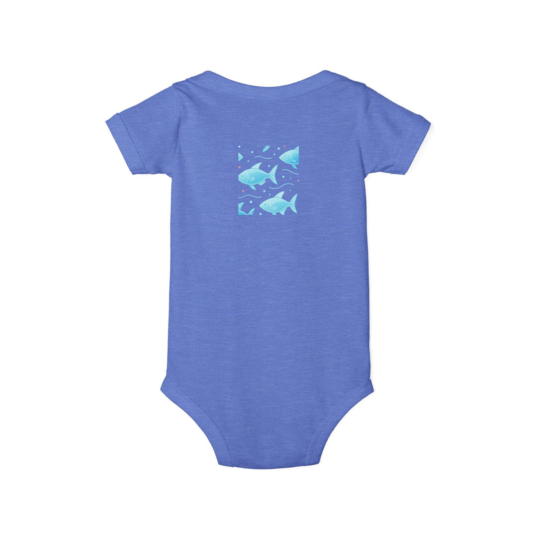 Baby Bodysuit – Ocean Style, Soft Airlume Cotton