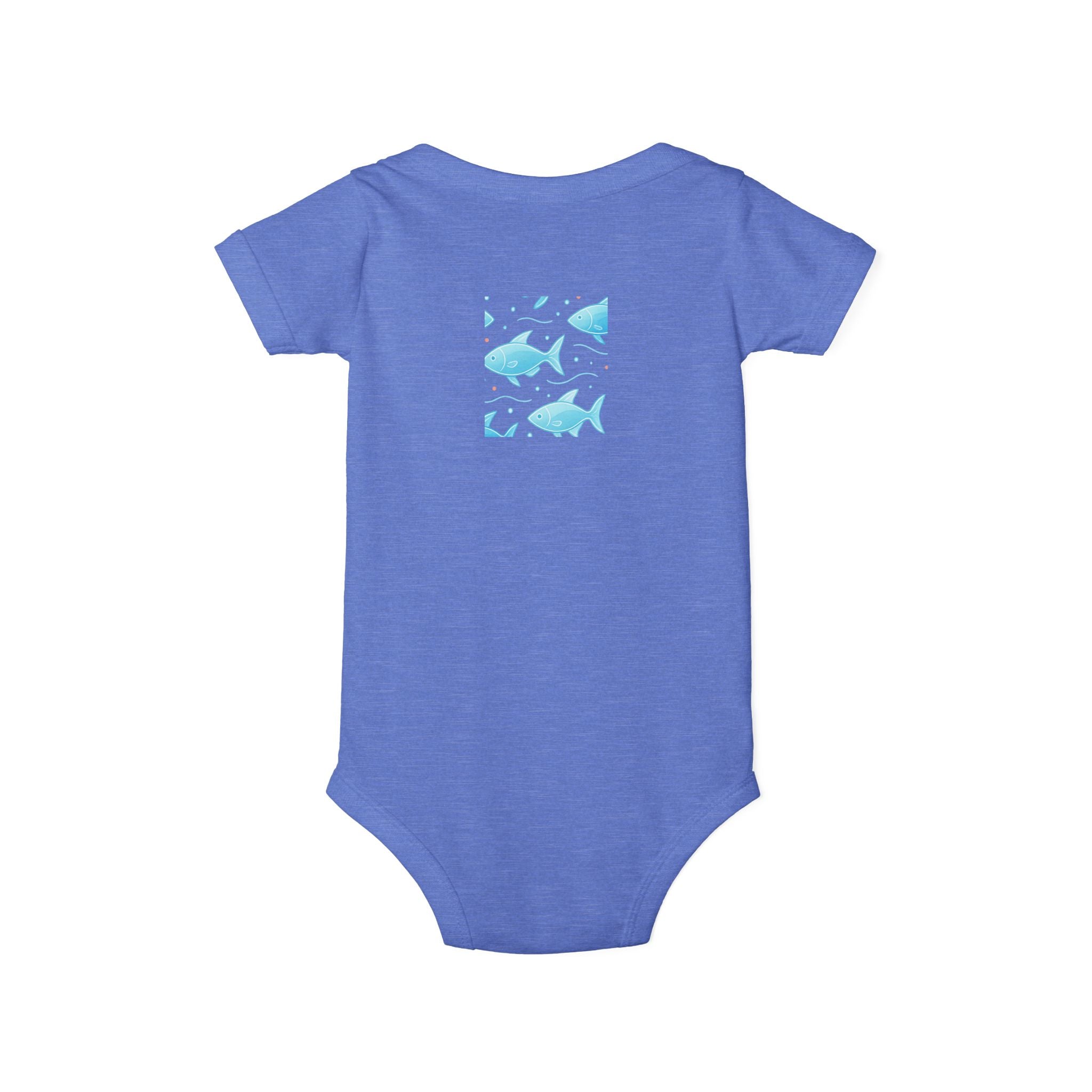 Baby Bodysuit – Ocean Style, Soft Airlume Cotton