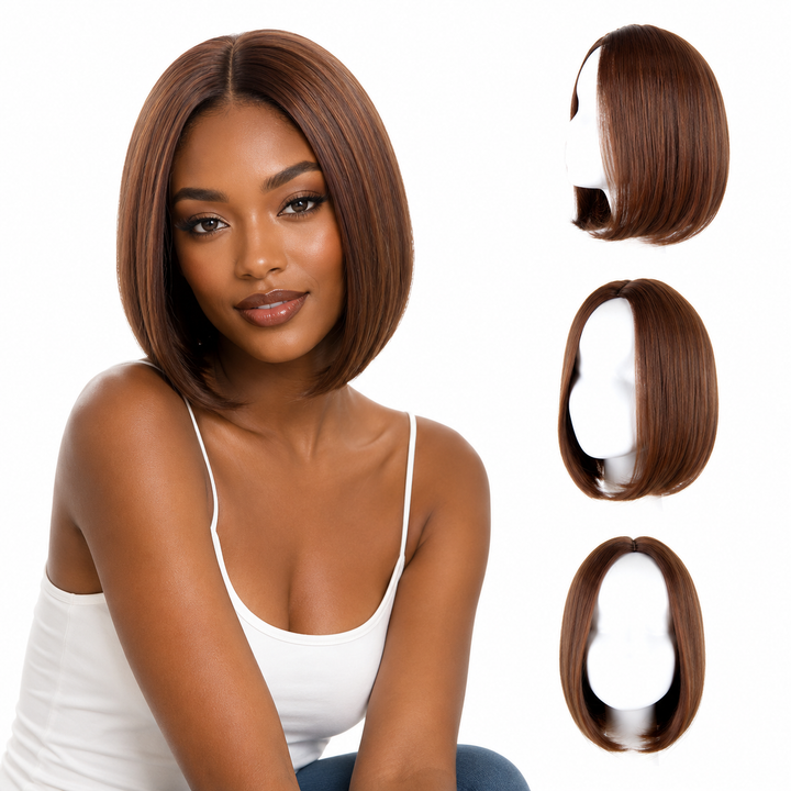 Premium short bob wig with silky texture for effortless styling and confident everyday appearance