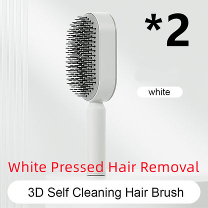 Self Cleaning Hair Brush – Detangle & Shine