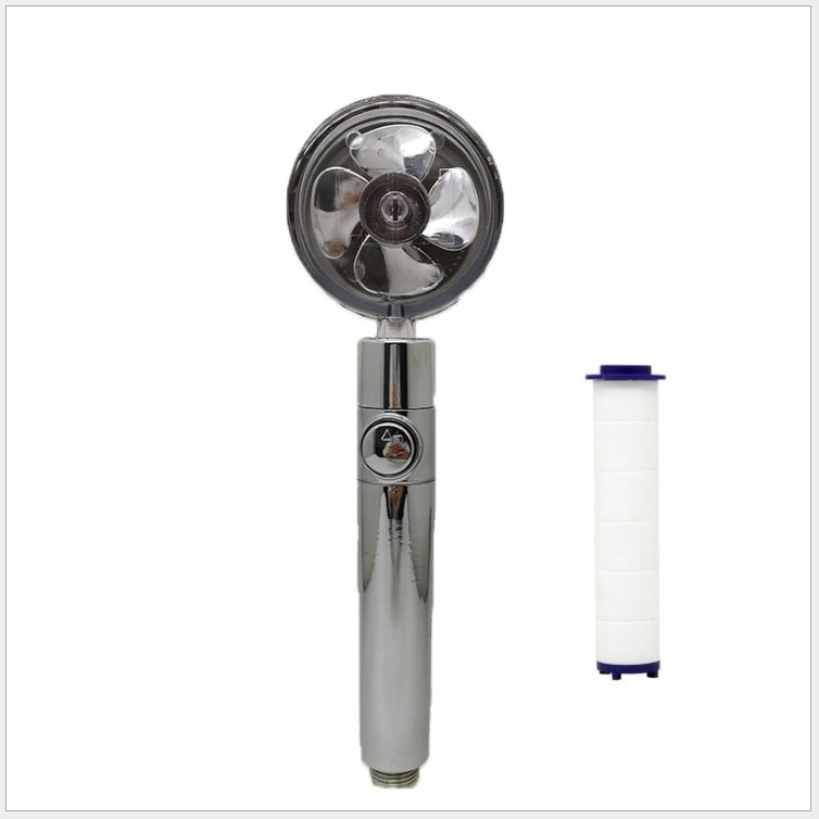 Propeller Driven Shower Head – Turbo Pressure, Save