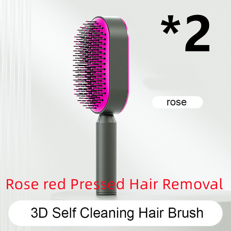 Self Cleaning Hair Brush – Detangle & Shine