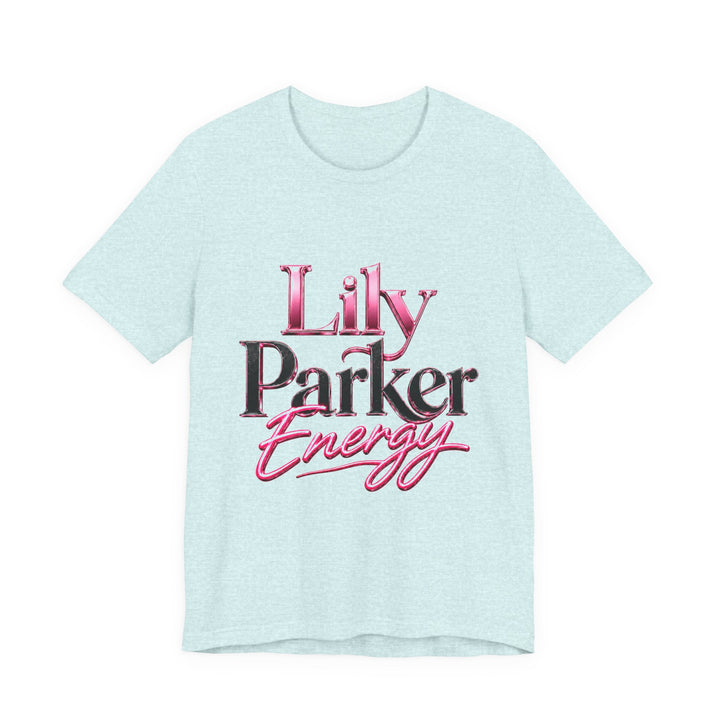 Light blue t-shirt with &