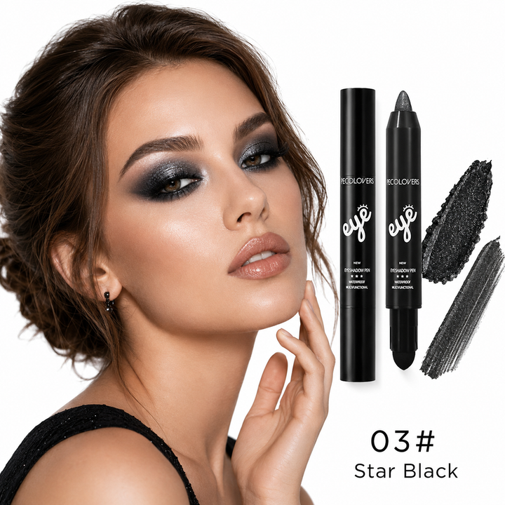 Glitter liquid eyeshadow for sparkling eye makeup, metallic shine and bold evening looks