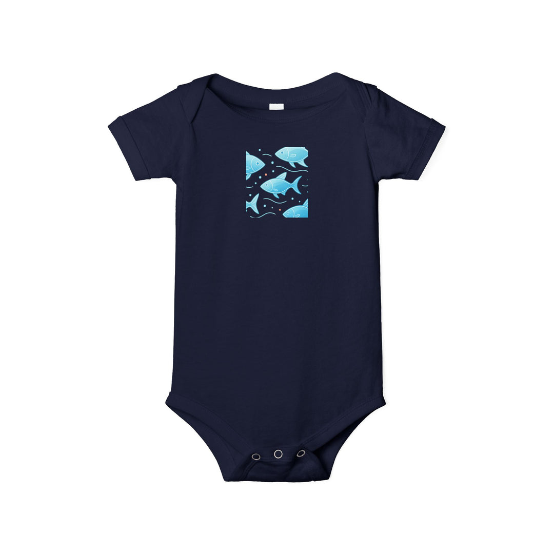 Baby Bodysuit – Ocean Style, Soft Airlume Cotton