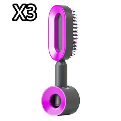 Self Cleaning Hair Brush – Detangle & Shine