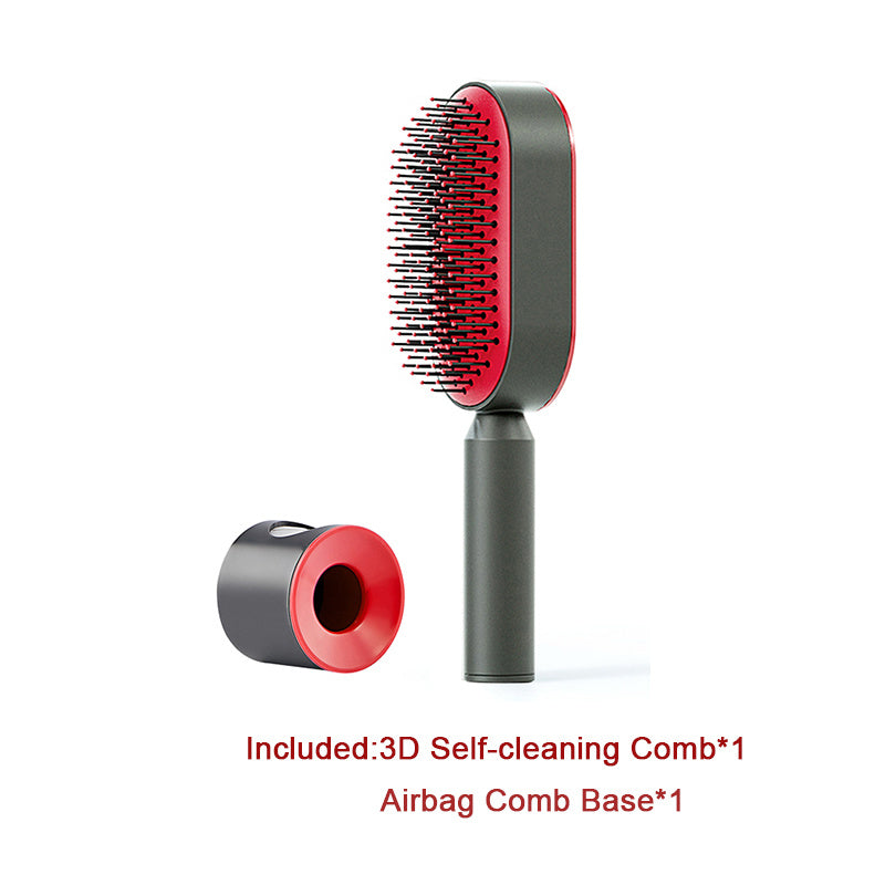 Self Cleaning Hair Brush – Detangle &amp; Shine