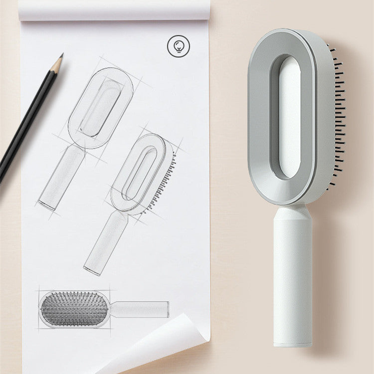 Self Cleaning Hair Brush – Detangle & Shine
